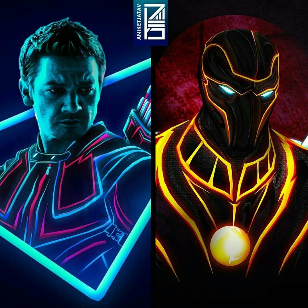 1080x1080 Hawkeye Ronin Aka Clint Barton. Neon Marvel. Marvel Movies, Marvel, Phone