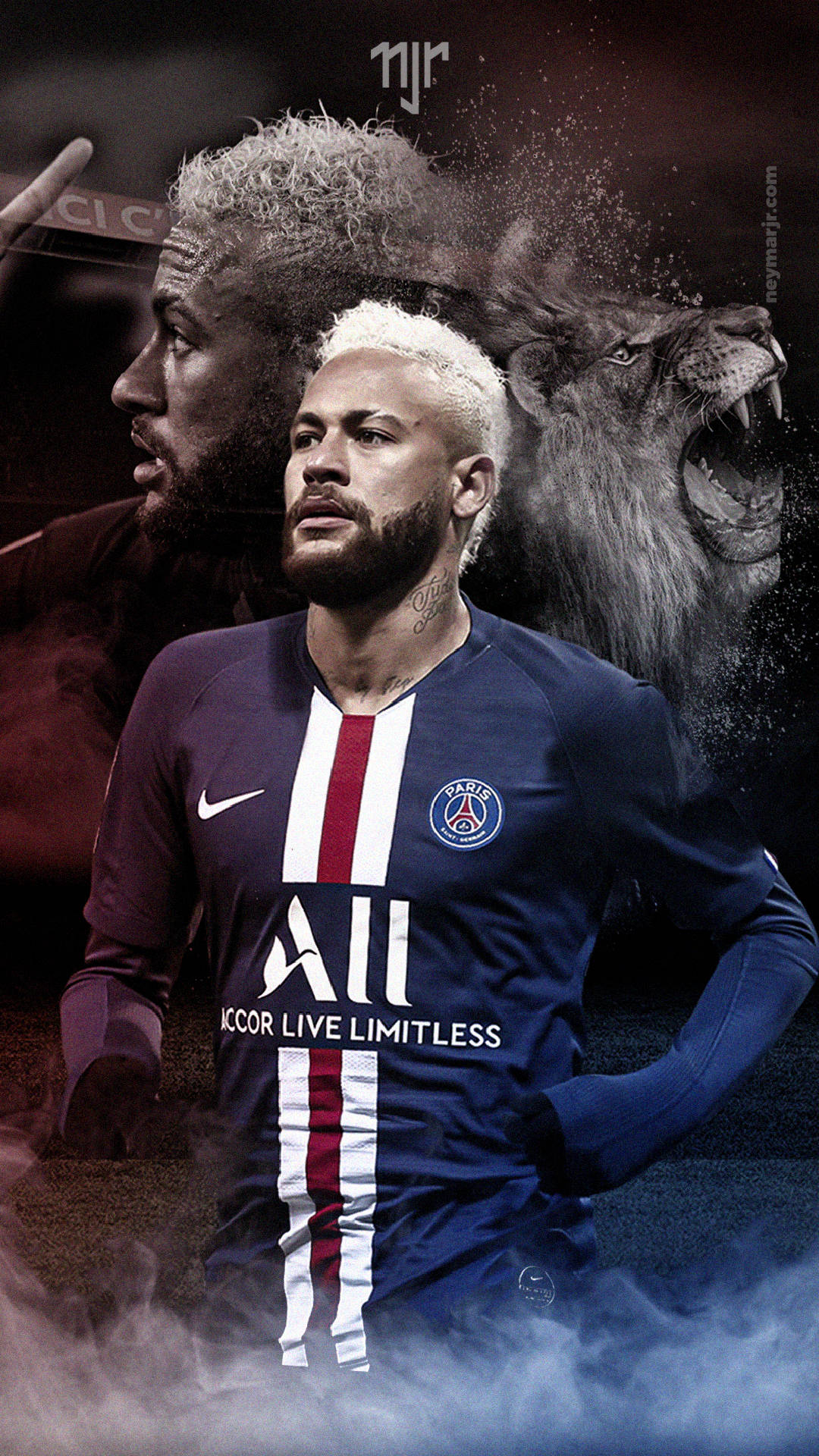 1080x1920 Download Neymar PSG Lion Wallpaper, Phone