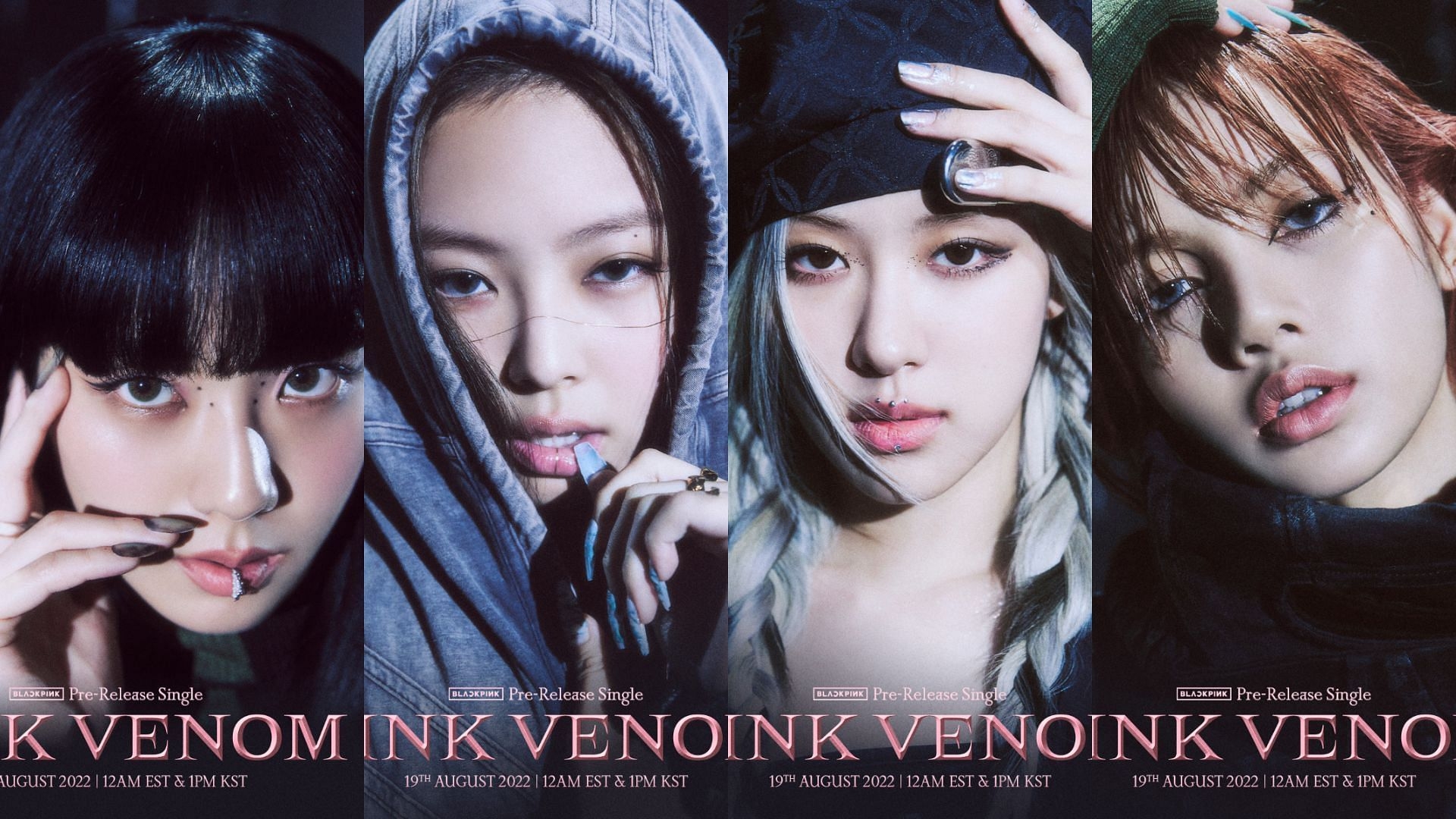 1920x1080 BLACKPINK Roll Out Gorgeous Set Of Title Posters For Their Upcoming Pre Release Single, Pink Venom, Desktop