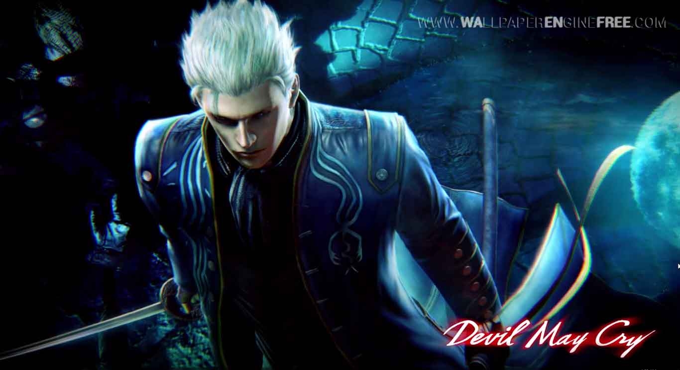 1370x750 Devil May Cry Mk.2 (Vergil) Wallpaper Engine Free. FREE Wallpaper, Desktop