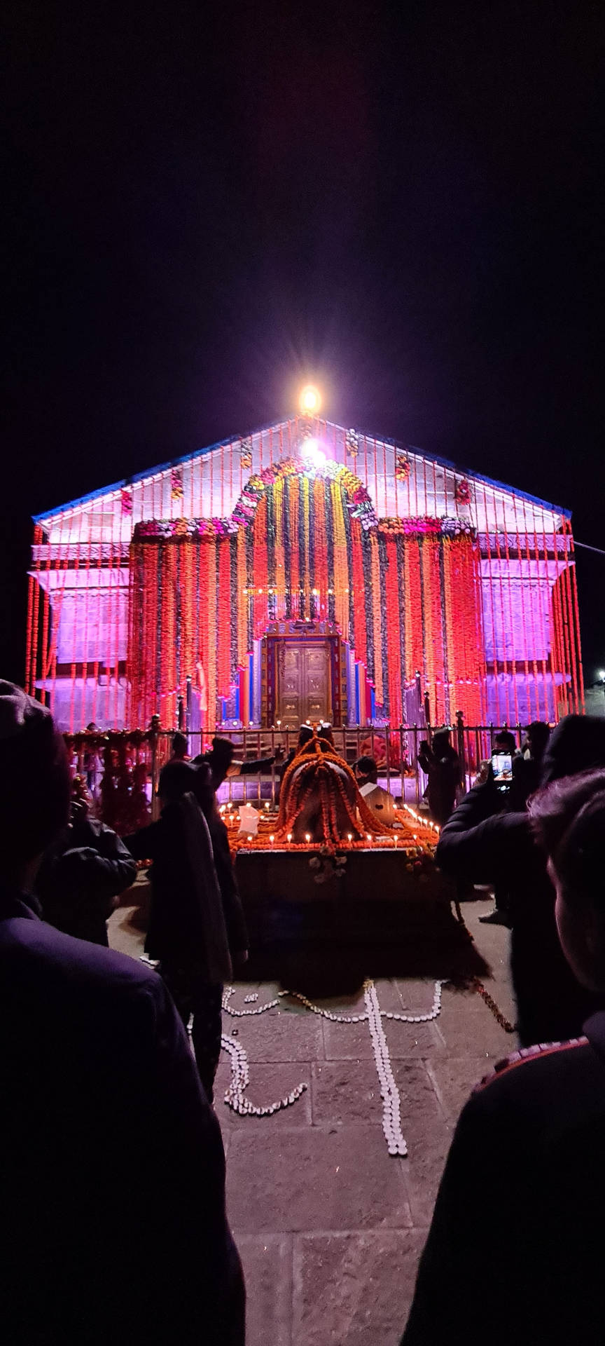 870x1920 Download Kedarnath Temple Pedestal 4K Wallpaper, Phone