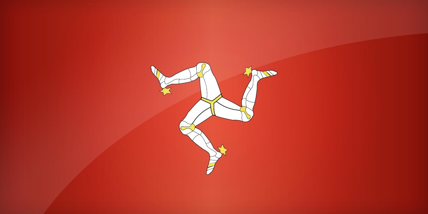 1500x750 Flag of Isle of Man. Find the best design for Manx Flag, Dual Screen