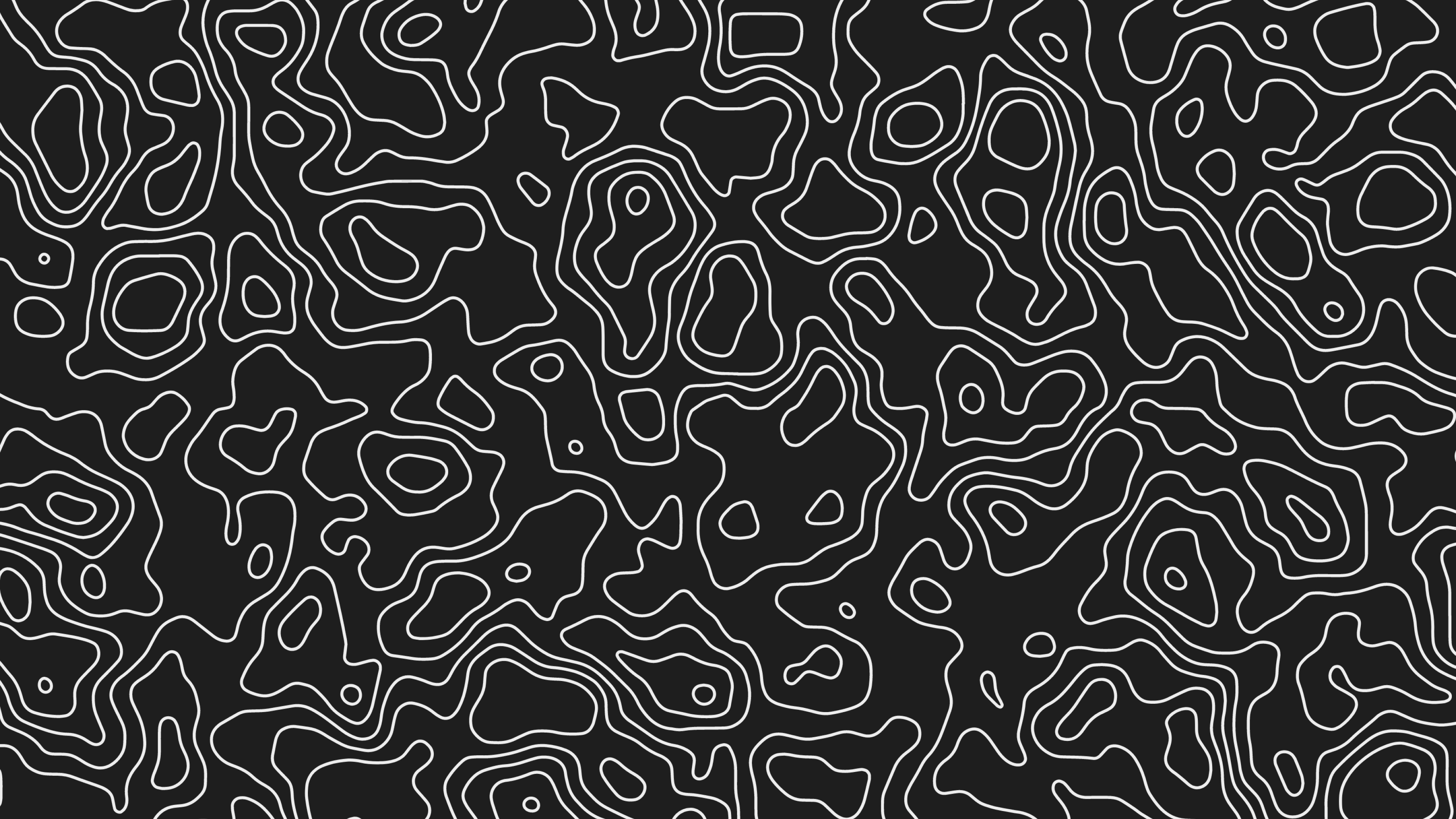 3840x2160 Wallpaper, topography, black, modern, dark background, monochrome, Desktop