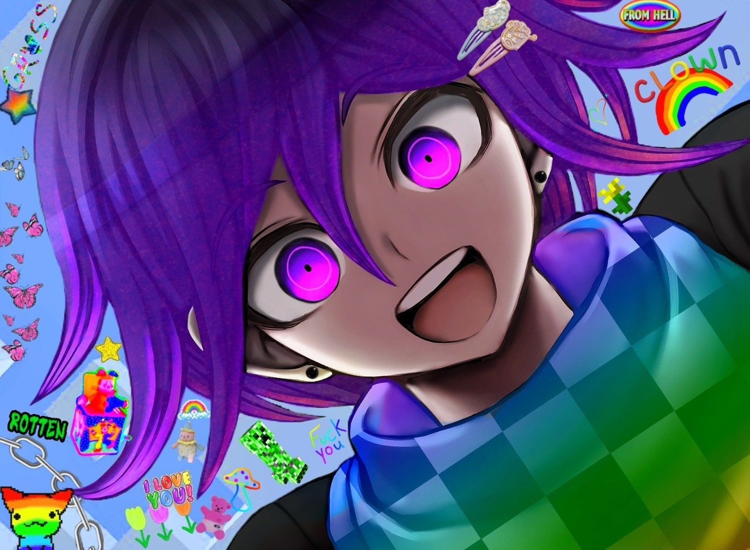 1490x1090 scenecore kokichi oma !. Aesthetic anime, Danganronpa, Anime, Desktop