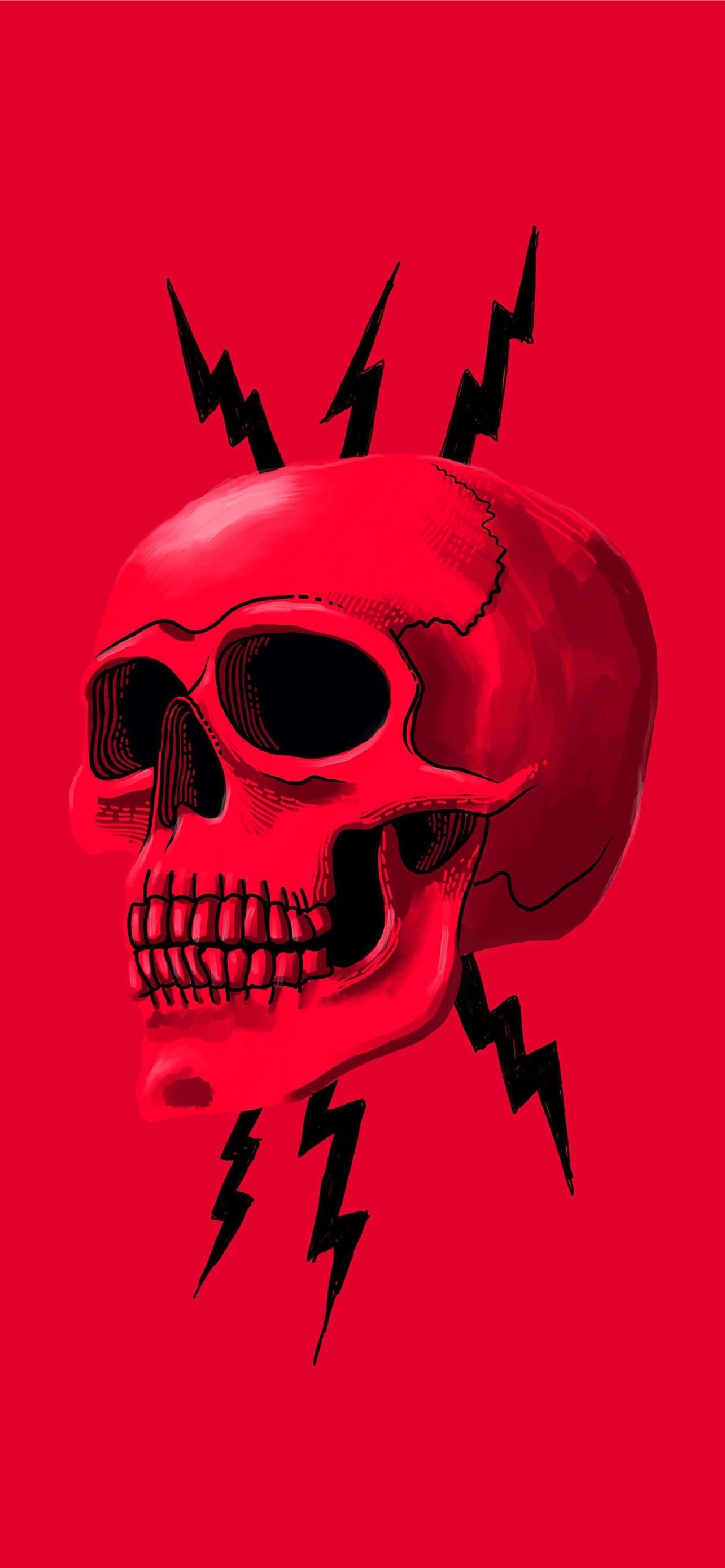 1290x2780 captain america red skull iPhone Wallpaper Free Download, Phone