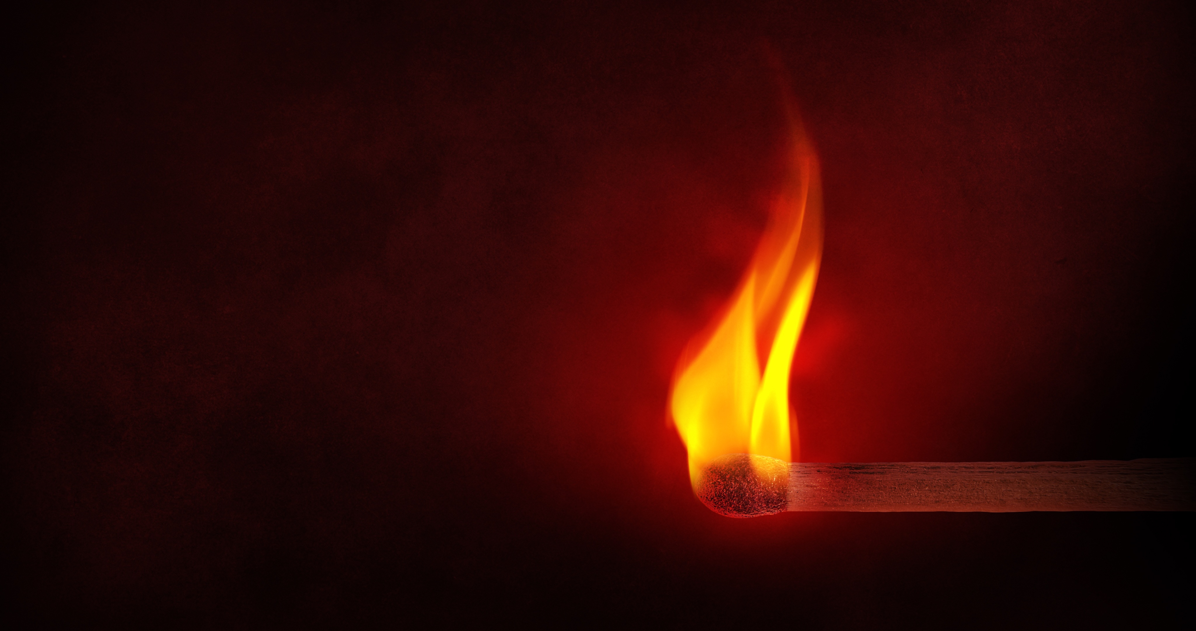 4100x2160 Download wallpaper  match, fire, flame, sulfur HD background, Desktop