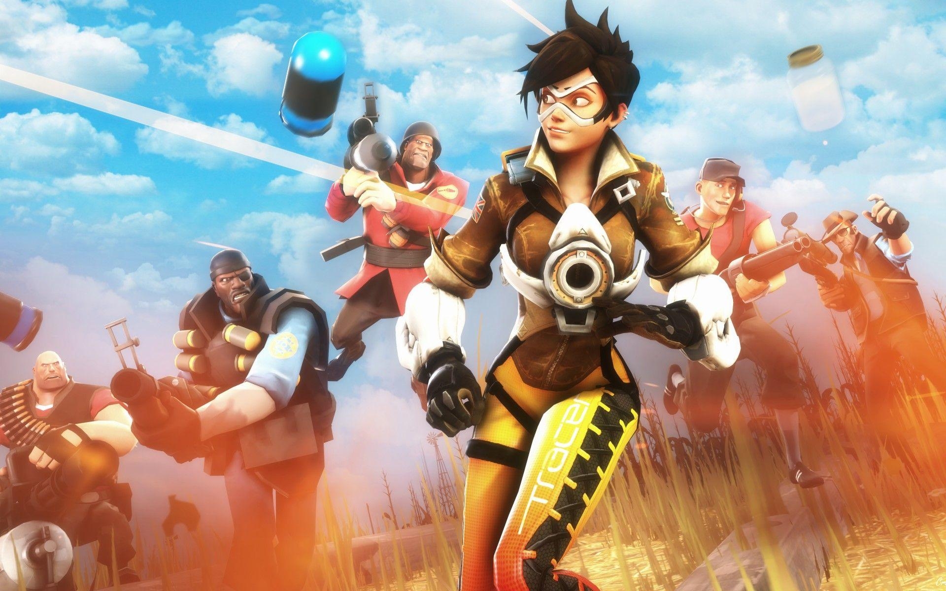 1920x1200 Wallpaper Tracer, Team Fortress 2, 4K, Games, Desktop