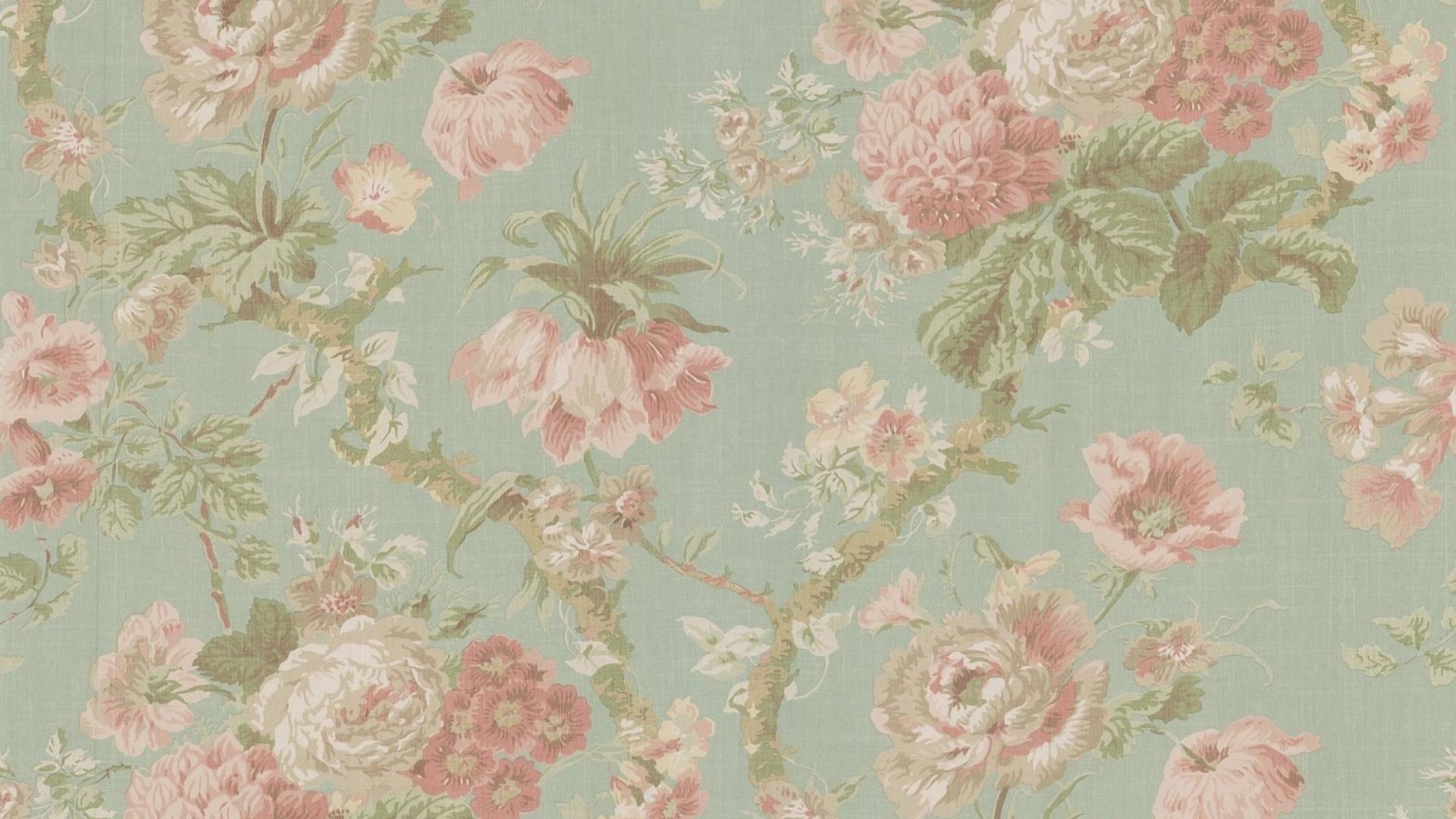 1920x1080 Retro Floral Desktop Wallpaper, Desktop