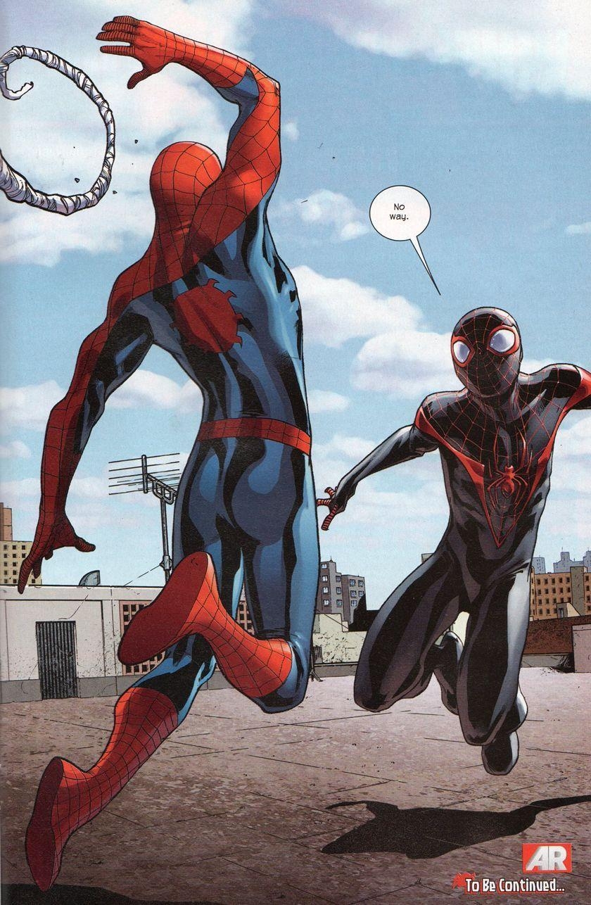 840x1290 Miles Morales Meets Peter Parker • IOS Mode, Phone