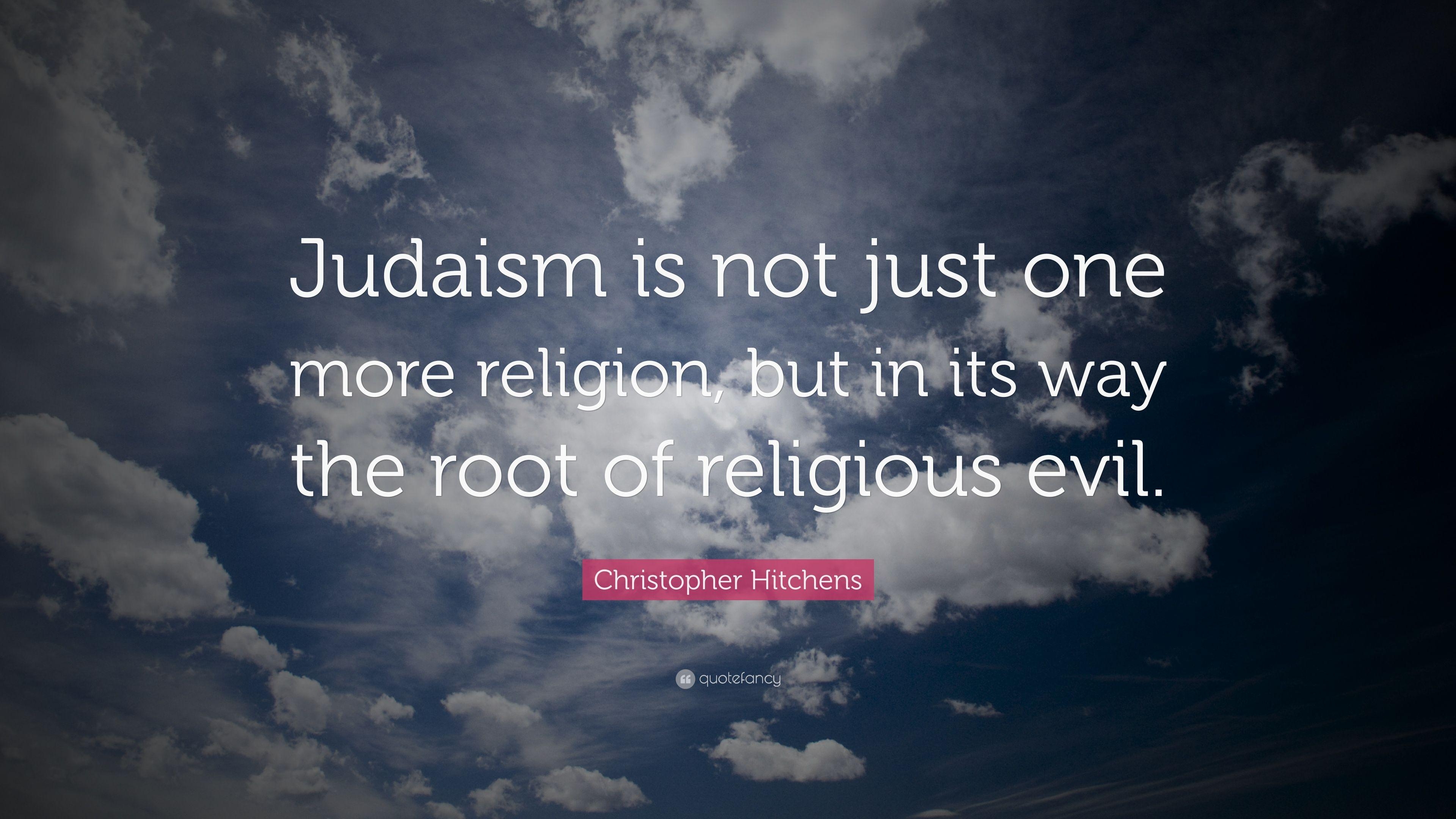 3840x2160 Christopher Hitchens Quote: “Judaism is not just one more religion, Desktop