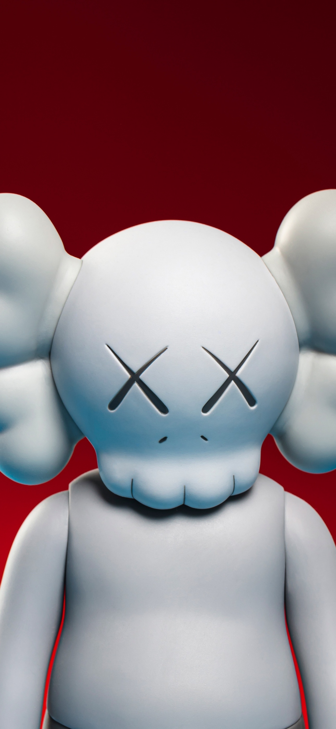 1290x2800 Kaws Companion Wallpaper 4K, Red background, 5K, 8K, Graphics CGI, Phone