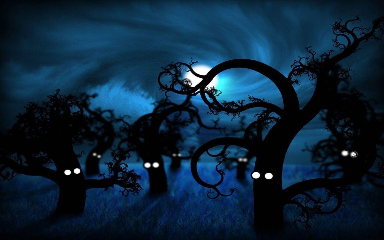 1280x800 Wallpaper For > Animated Dark Forest Background, Desktop