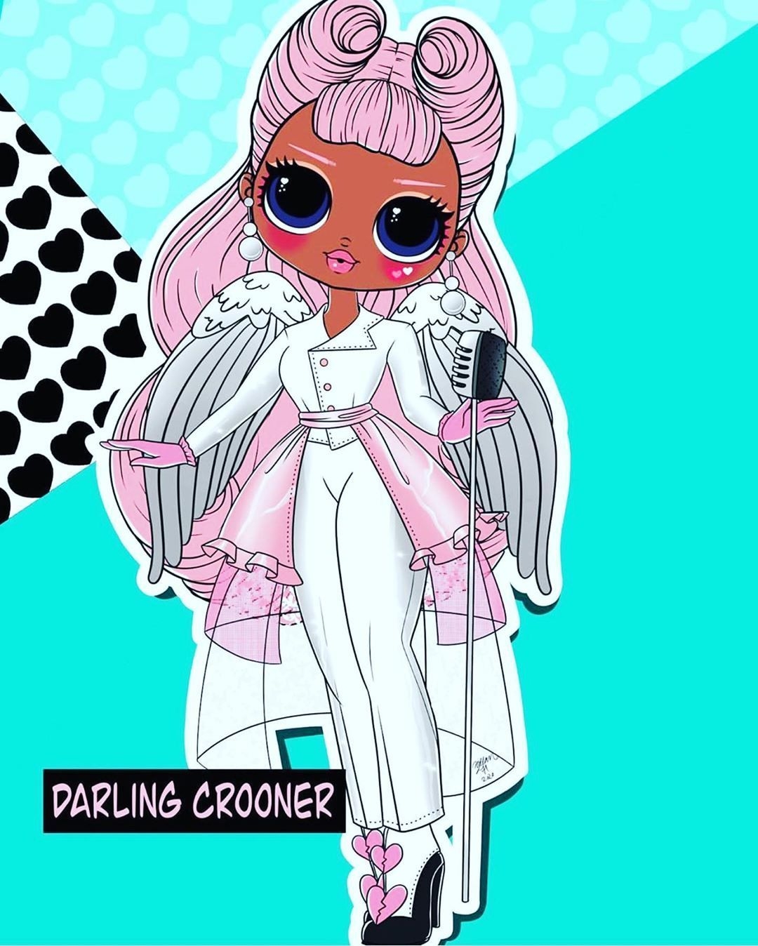 1080x1350 Hey Guys! Let me introduce you the OMG Doll Art. This is Angel's Big Sis and she looks stunning! #lol #lolomg #l. Lol dolls, Cartoon art, Cute dolls, Phone