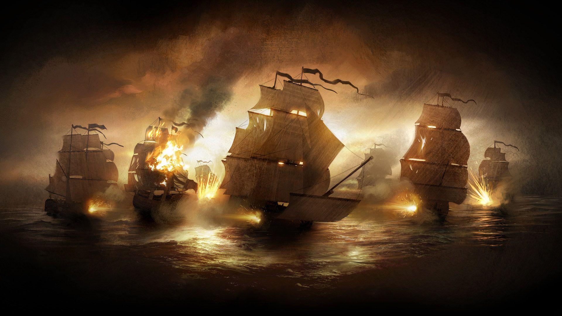 1920x1080 Pirate Ship High Quality HD Wallpaper, Desktop