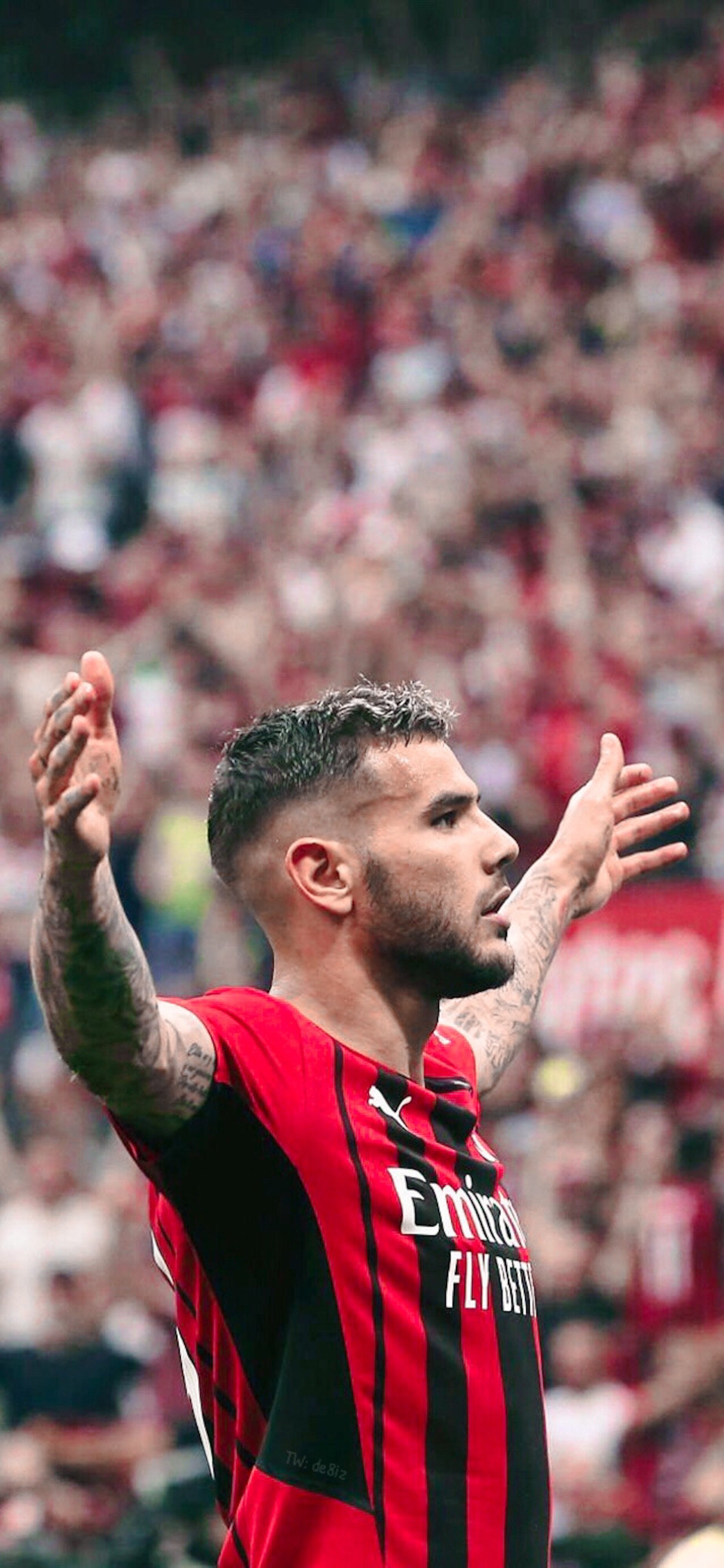 1850x4000 4K #Wallpaper AC Milan └ Rafael, Phone