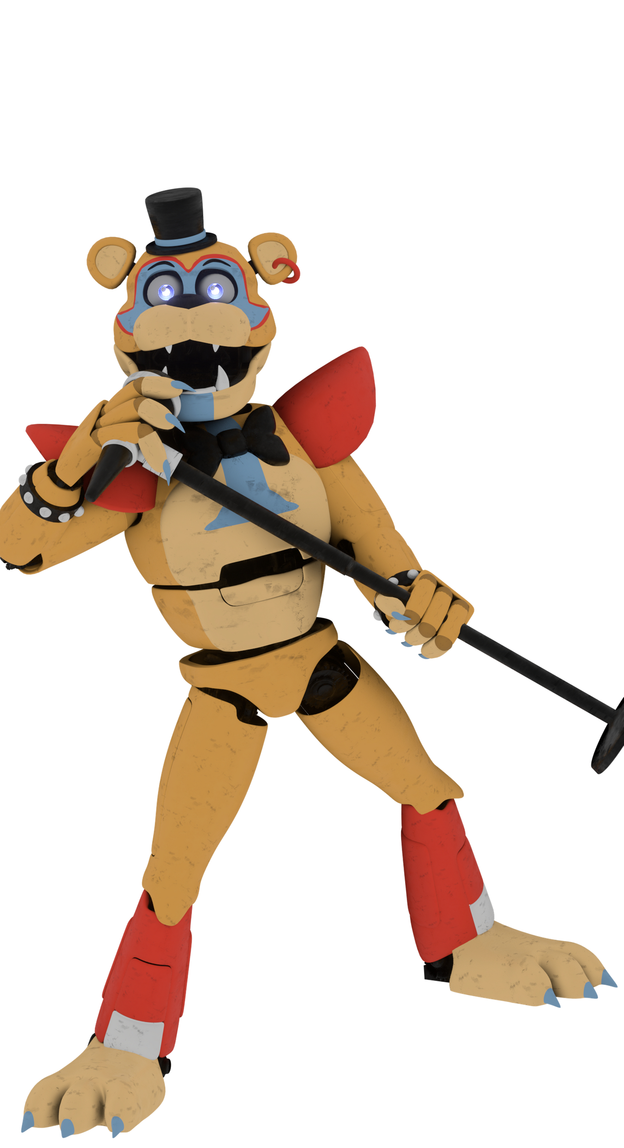 1280x2360 Glamrock Freddy Model. Fnaf drawings, Fnaf, Fnaf night guards, Phone