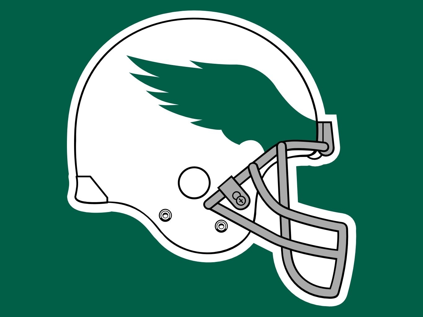 1370x1030 philadelphia eagles very old helmet photo, Desktop