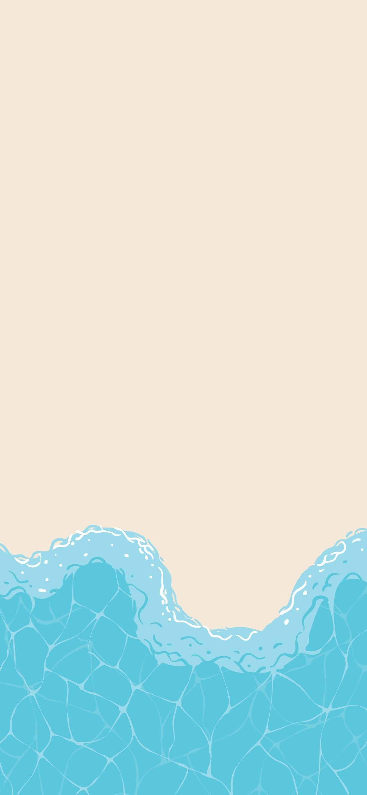 1210x2610 Minimalist beach, Phone