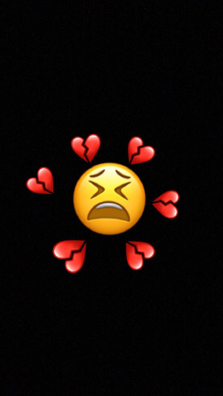 750x1340 Emoji Broken Heart Wallpaper Free Emoji Broken Heart Background, Phone
