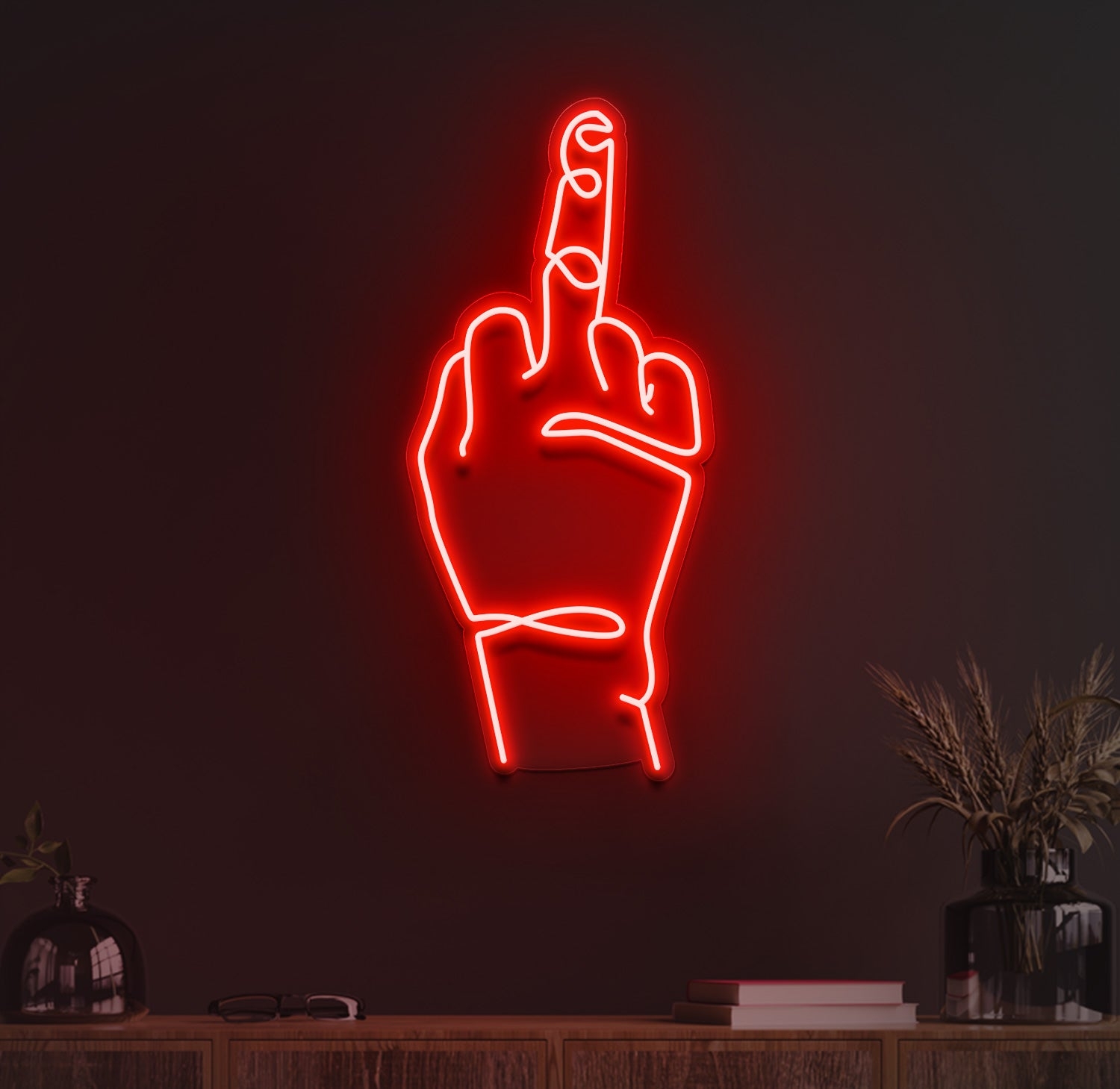 1500x1460 MIDDLE FINGER NEON SIGN. Get Custom neon sign, Desktop