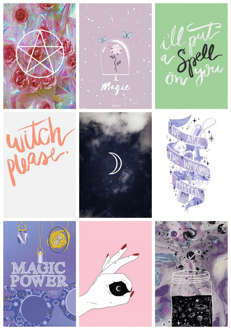 750x1070 Tumblr Wallpaper Laptop Witchy Background, Phone