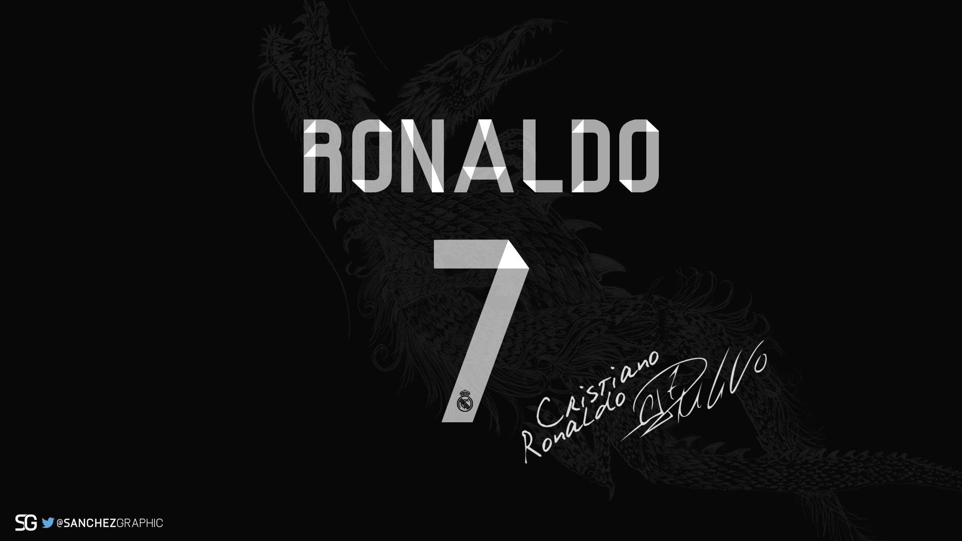 1920x1080 Cristiano Ronaldo, Sanchez Desing HD Wallpaper / Desktop and Mobile Image & Photo, Desktop