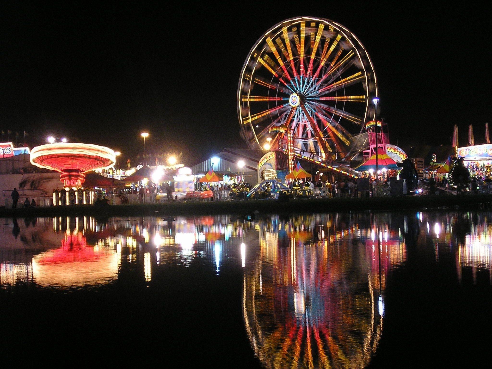 2050x1540 Ferris Wheel at Night Wallpaper Luxury Georgia State County, Desktop