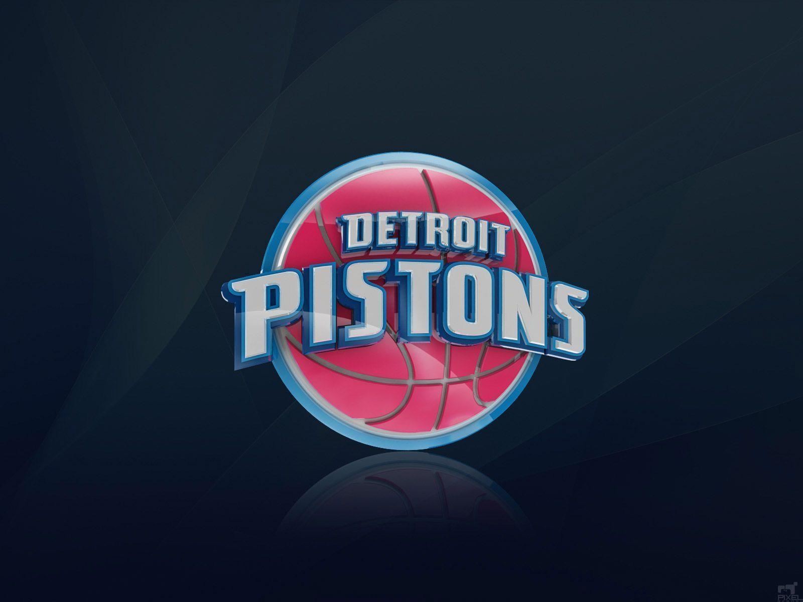 1600x1200 Detroit Pistons 3D Logo Wallpaper. Basketball Wallpaper at, Desktop