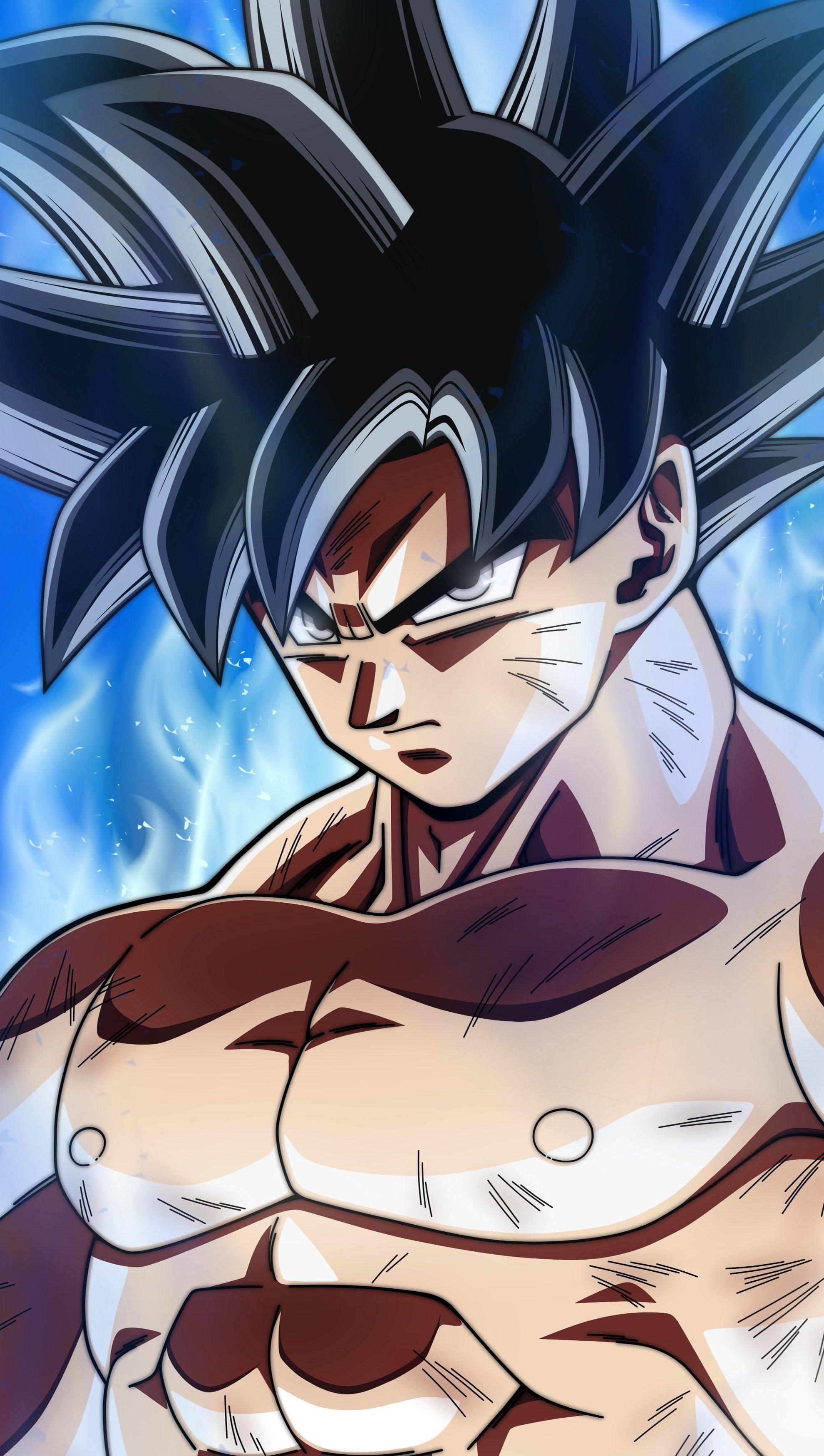 1980x3500 Goku Super Ultra Instinct Dragon Ball Anime Wallpaper, Phone