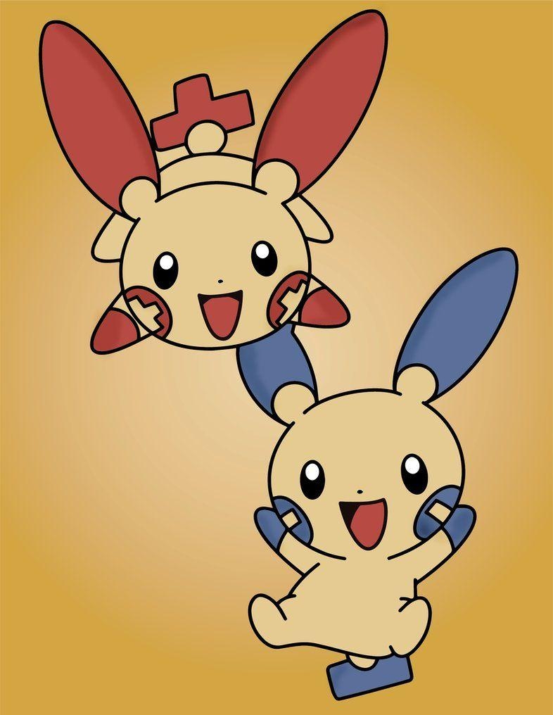 790x1020 Plusle and Minun! Wallpaper!, Phone