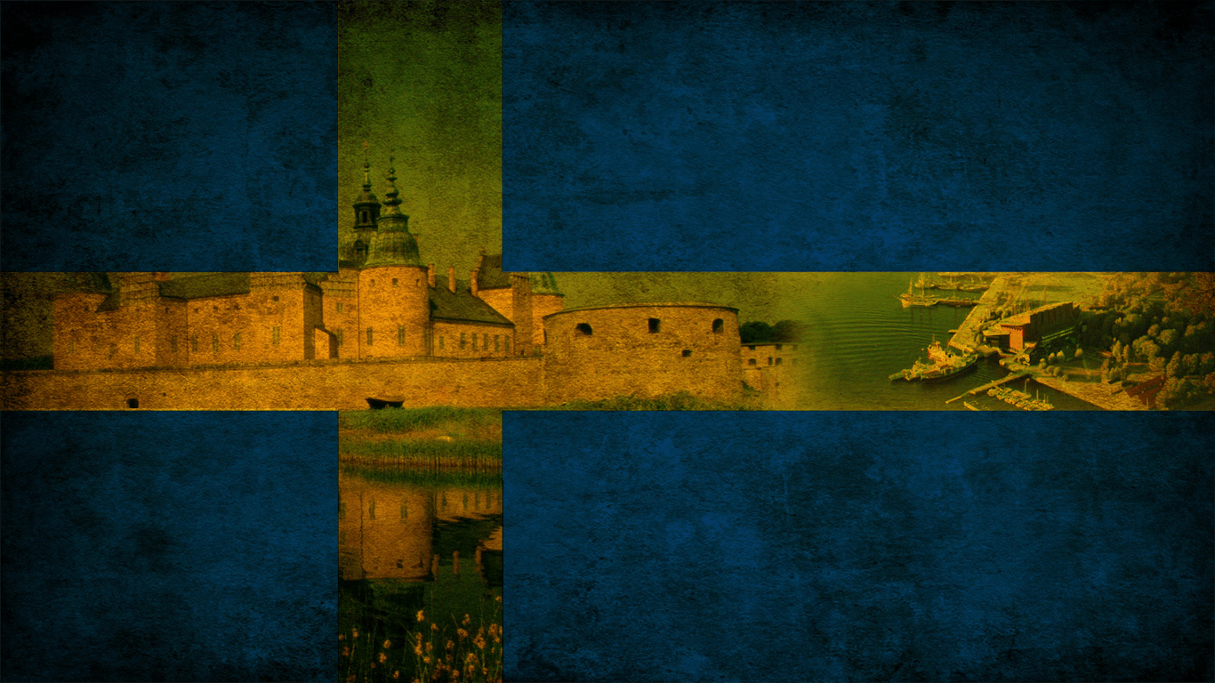 1370x770 Image for PC: Swedish Flag, Desktop