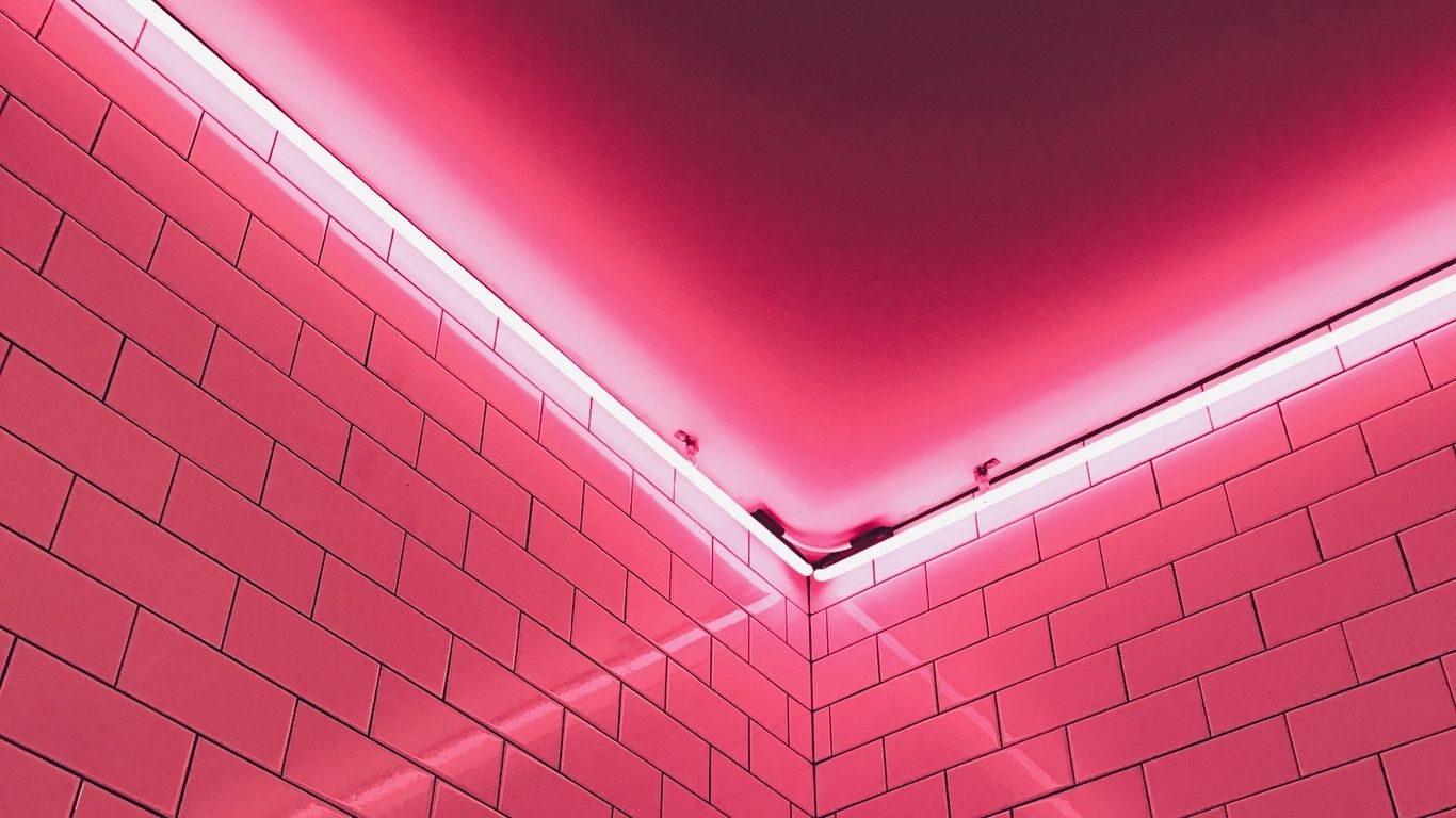 1370x770 Pink And Black Aesthetic Laptop Wallpaper, Desktop