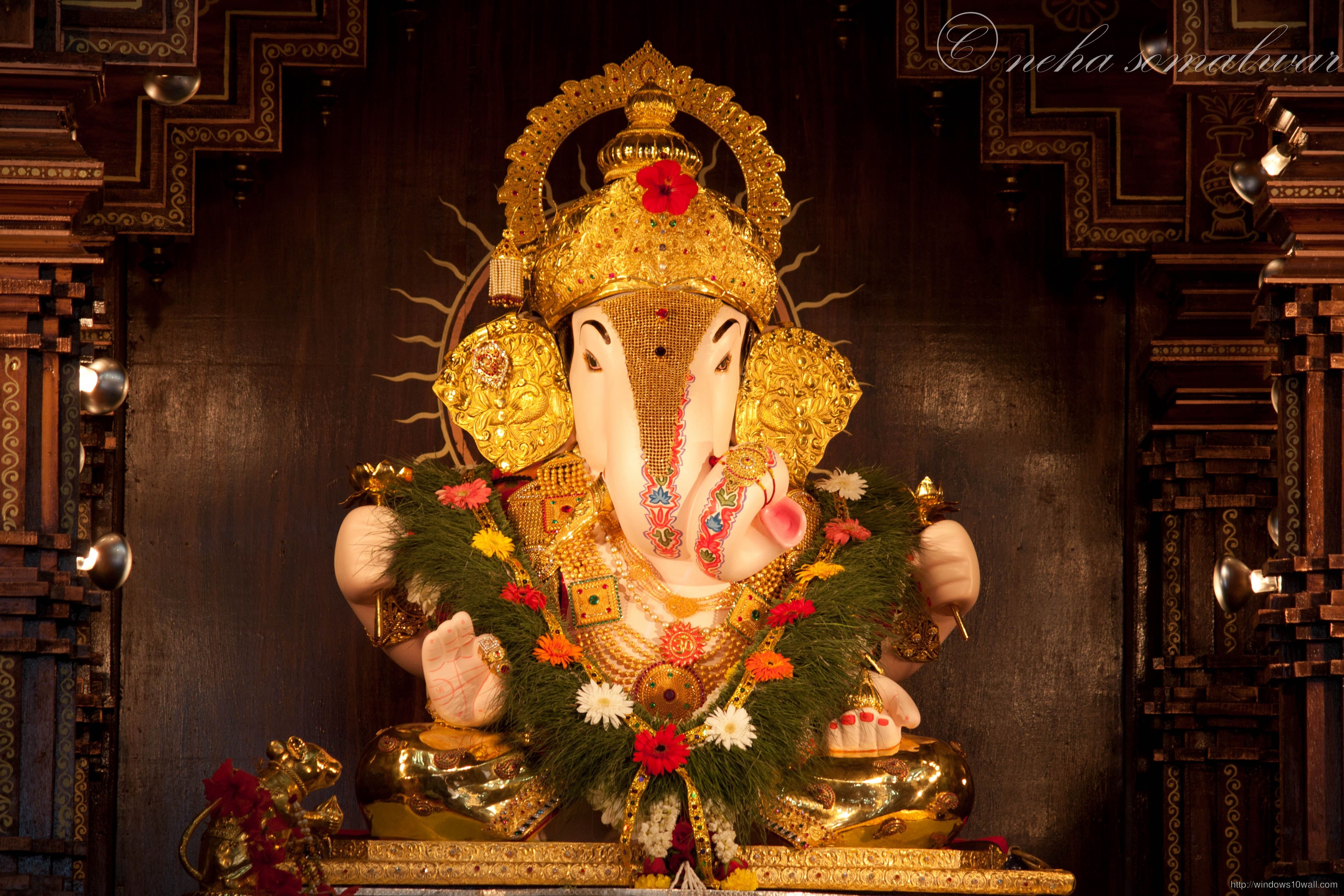 4280x2850 Best Dagdusheth Ganpati HD Wallpaper Halwai Ganapati Temple HD Wallpaper, Desktop