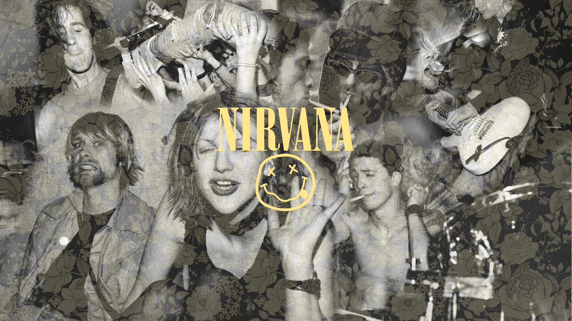 1920x1080 bunch of nirvana wallpaper i made a while ago, Desktop