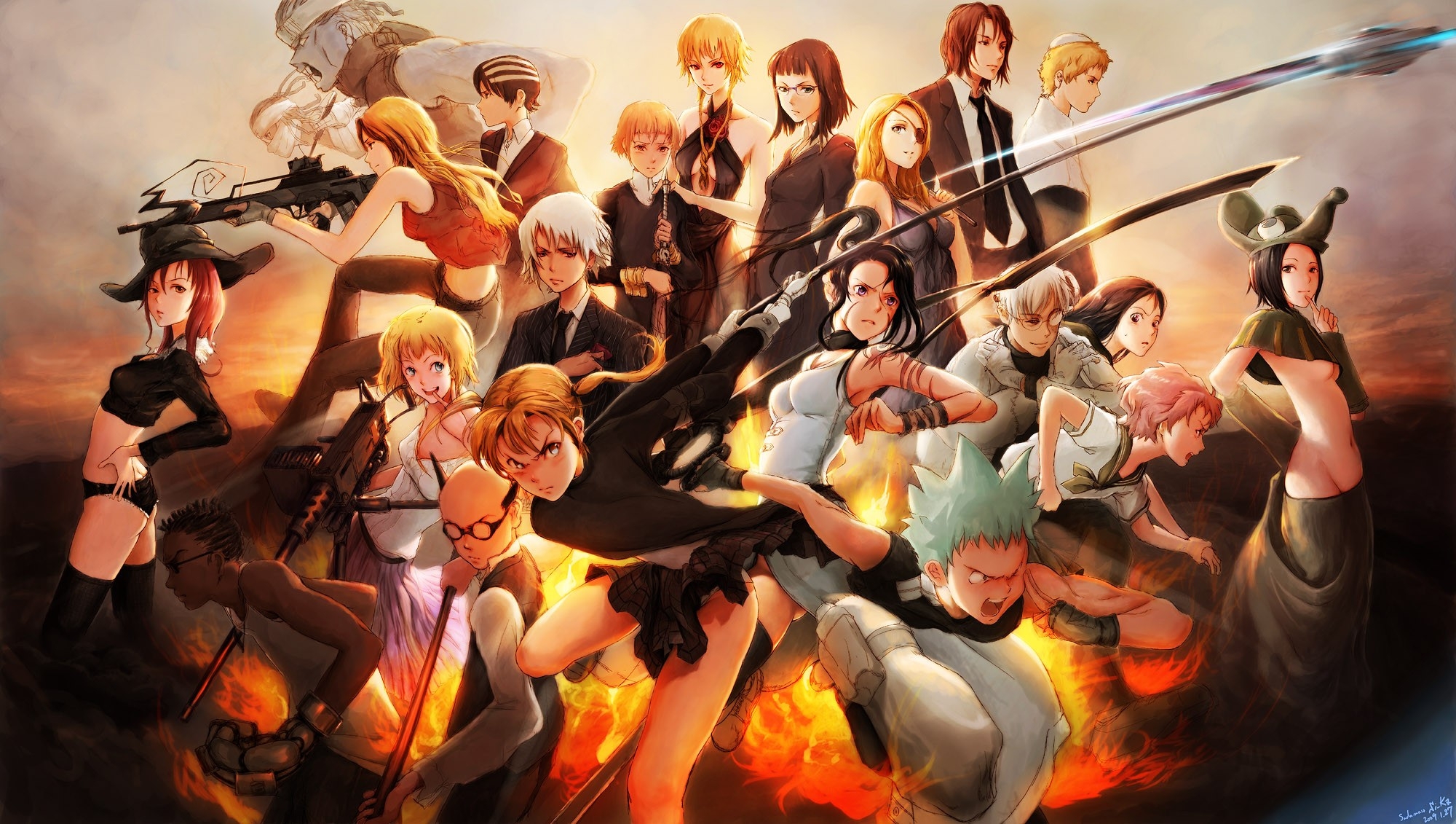 2000x1140 anime, anime girls, Soul Eater, anime, Desktop