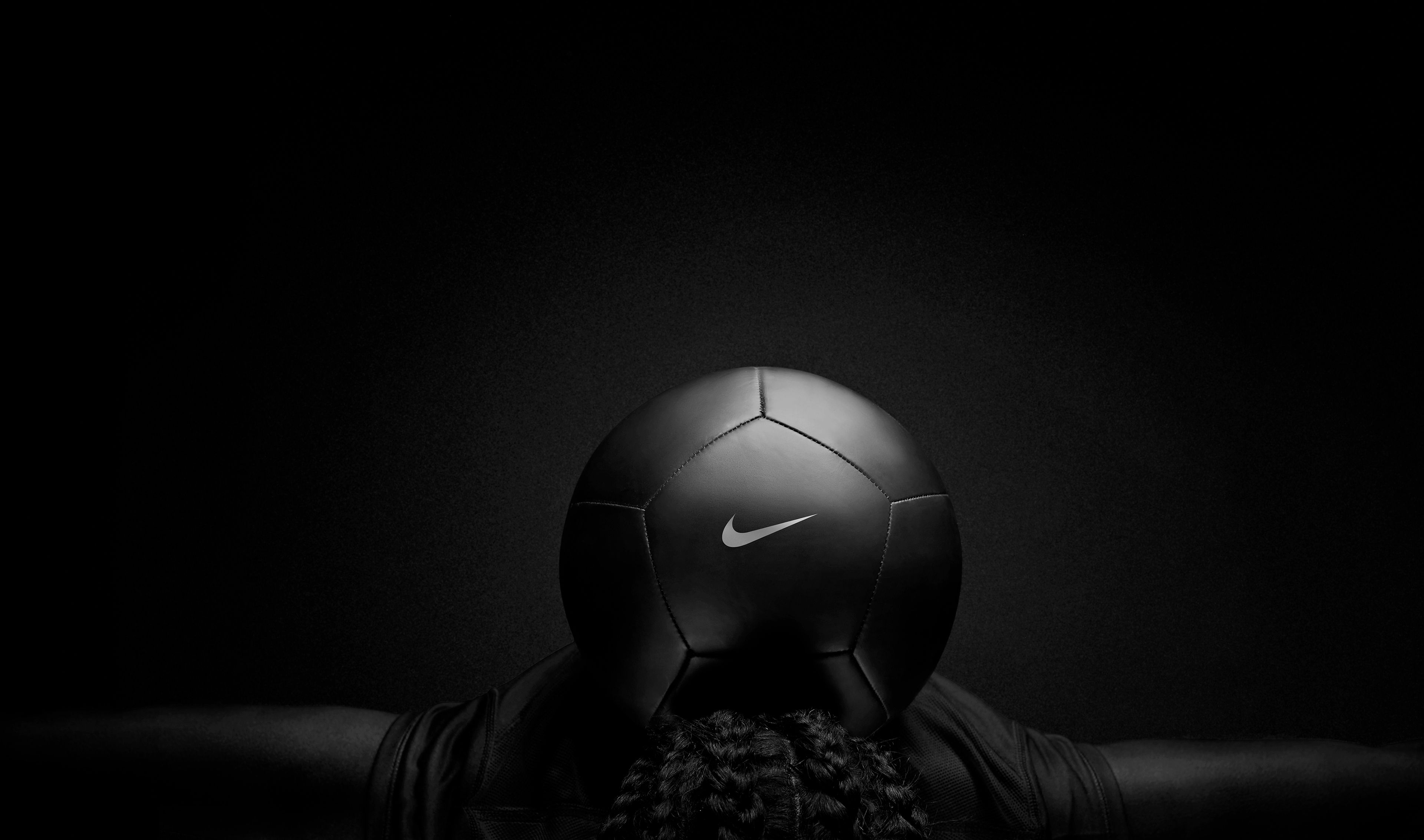 3840x2270 Nike Black Play Football, HD Sports, 4k Wallpaper, Image, Background, Photo and Picture, Desktop