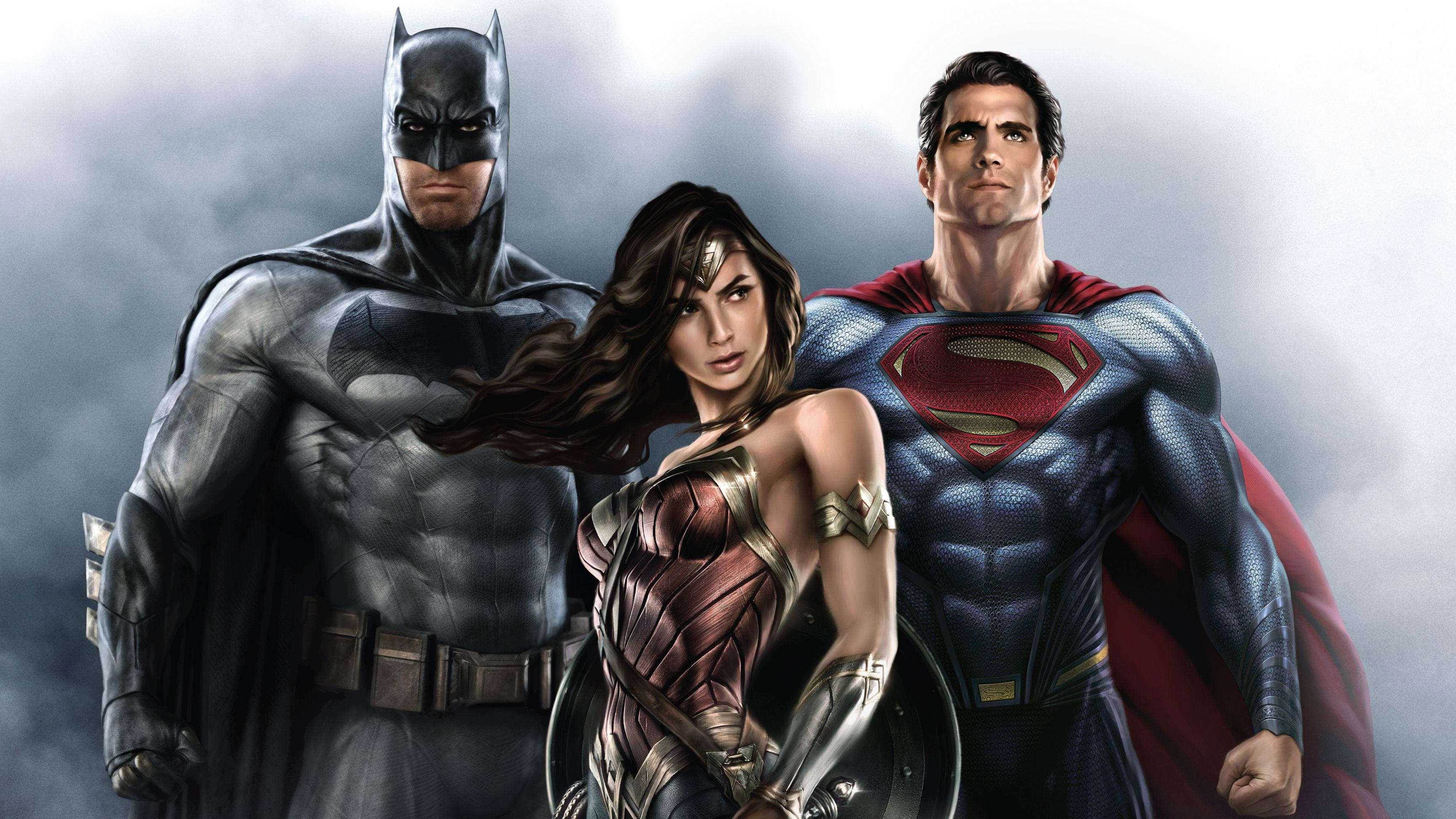 3460x1950 Batman Wonder Woman Superman 4k wonder woman wallpaper, superman, Desktop