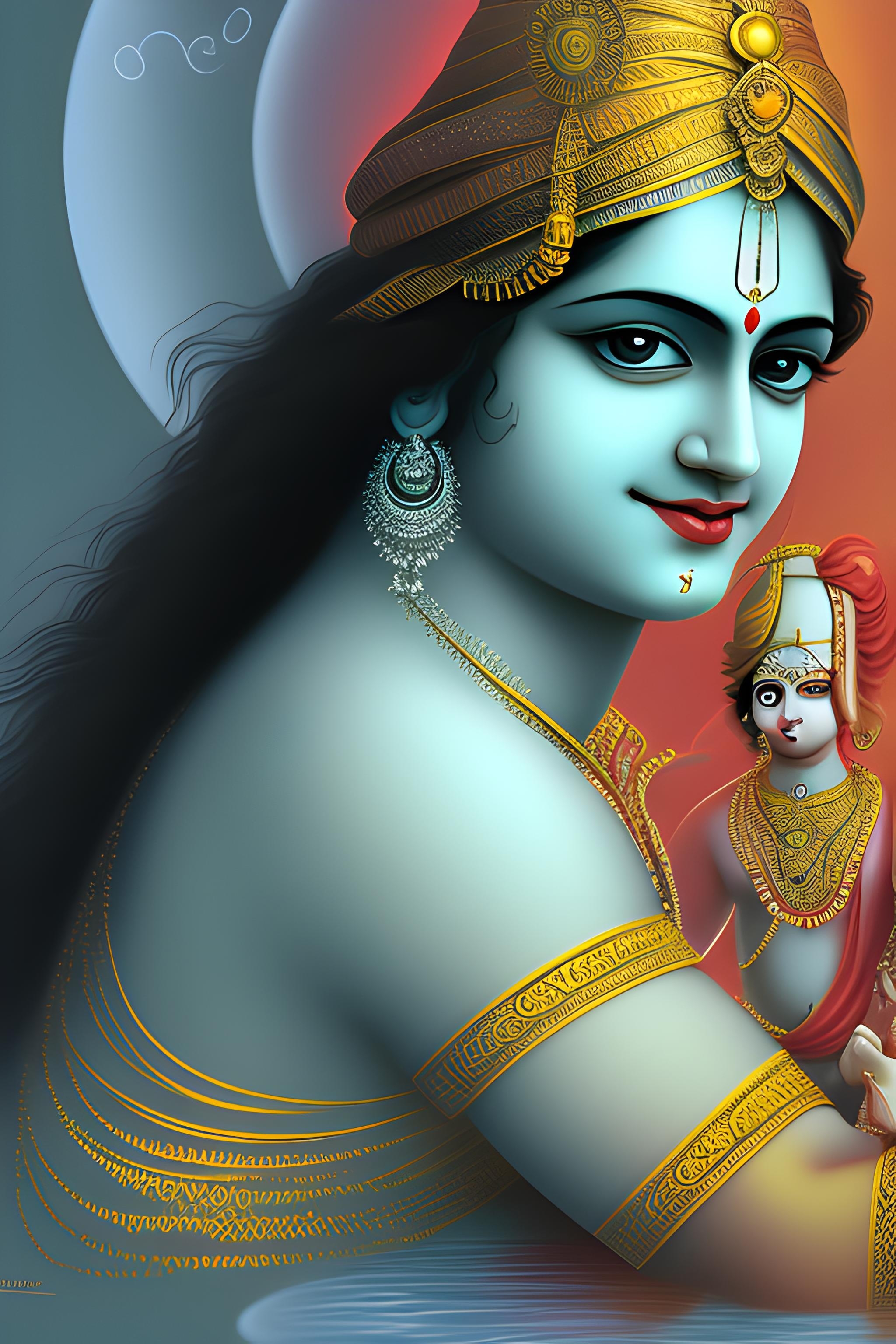 2050x3080 Load radha krishna, Phone