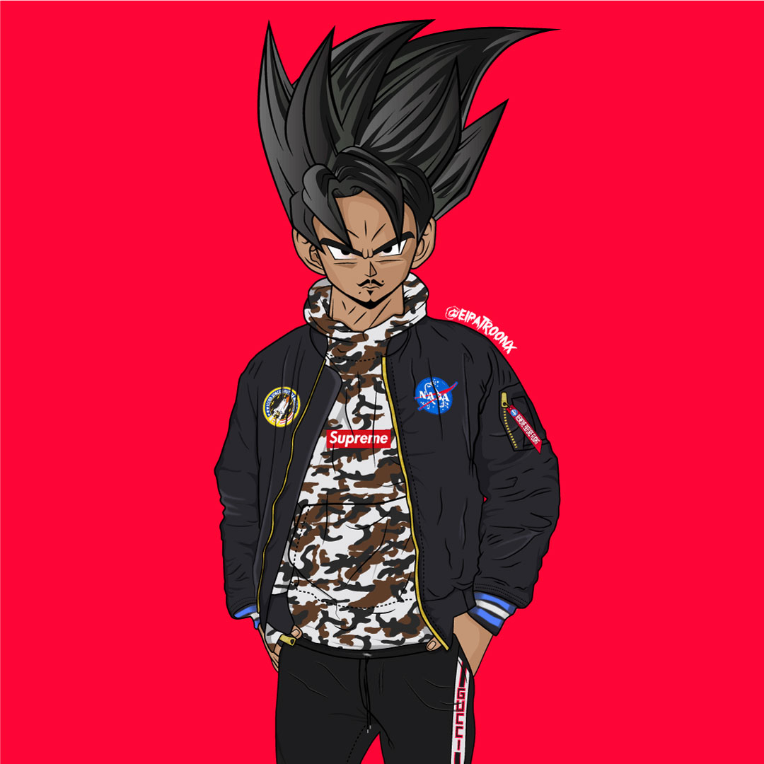 1080x1080 Drip Goku Wallpaper, Phone