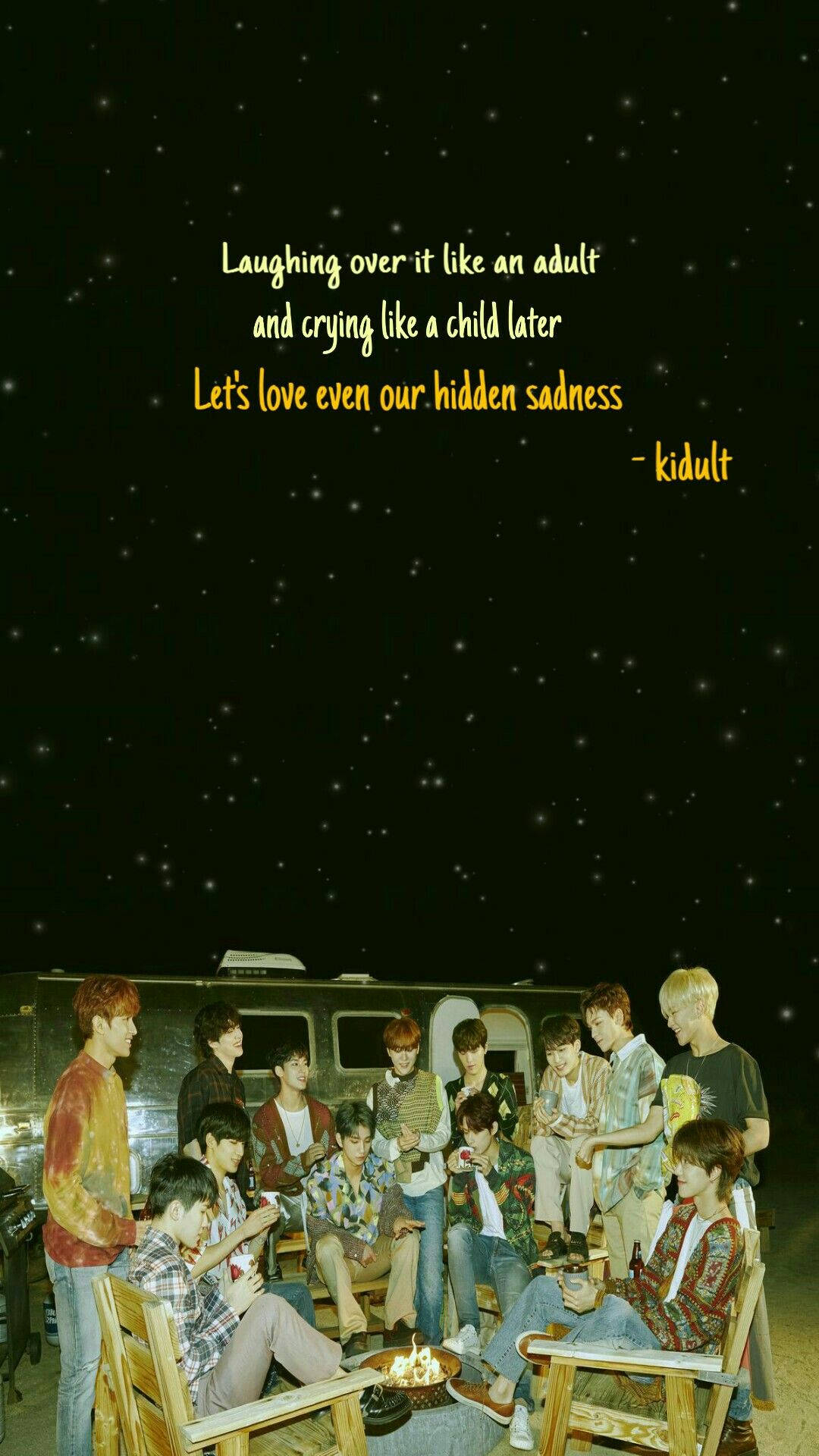 1080x1920 SEVENTEEN Kidult Lyrics Wallpaper, Phone