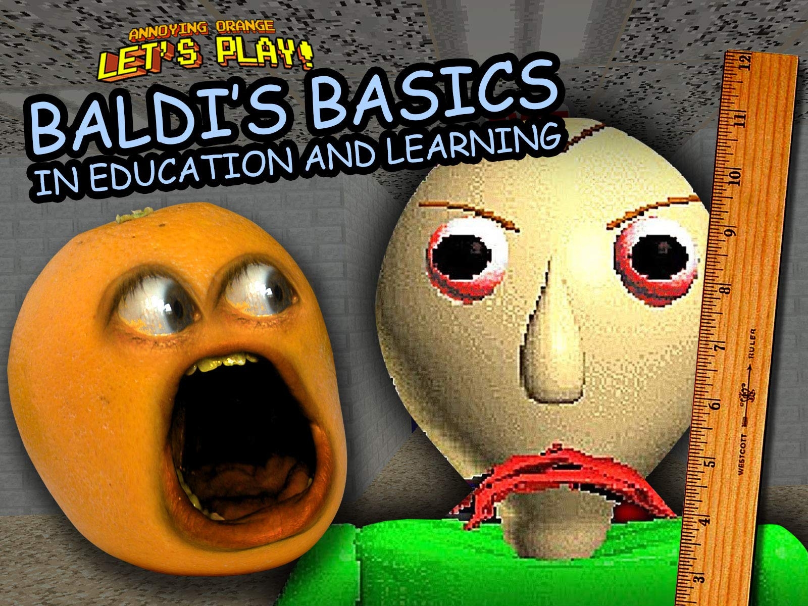 1600x1200 Clip: Annoying Orange Let's Play Baldi's Basics, Desktop