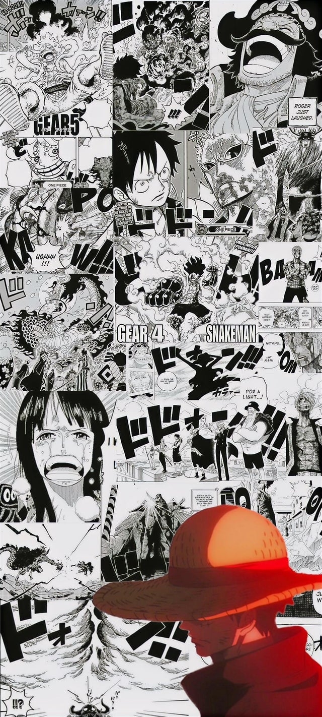 640x1430 One piece wallpaper I made from all my favourite manga panels, Phone