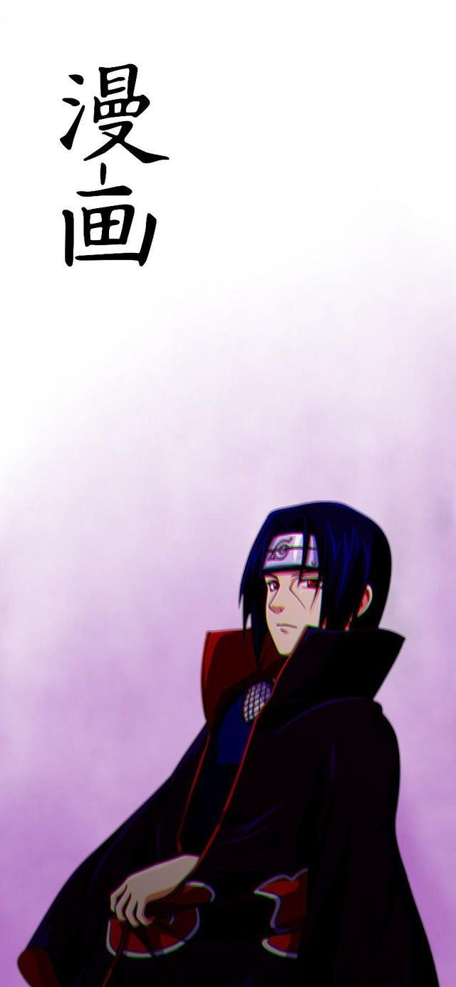 640x1390 Made a pretty cool Itachi iPhone wallpaper today. Feel free to use it!: Naruto, Phone