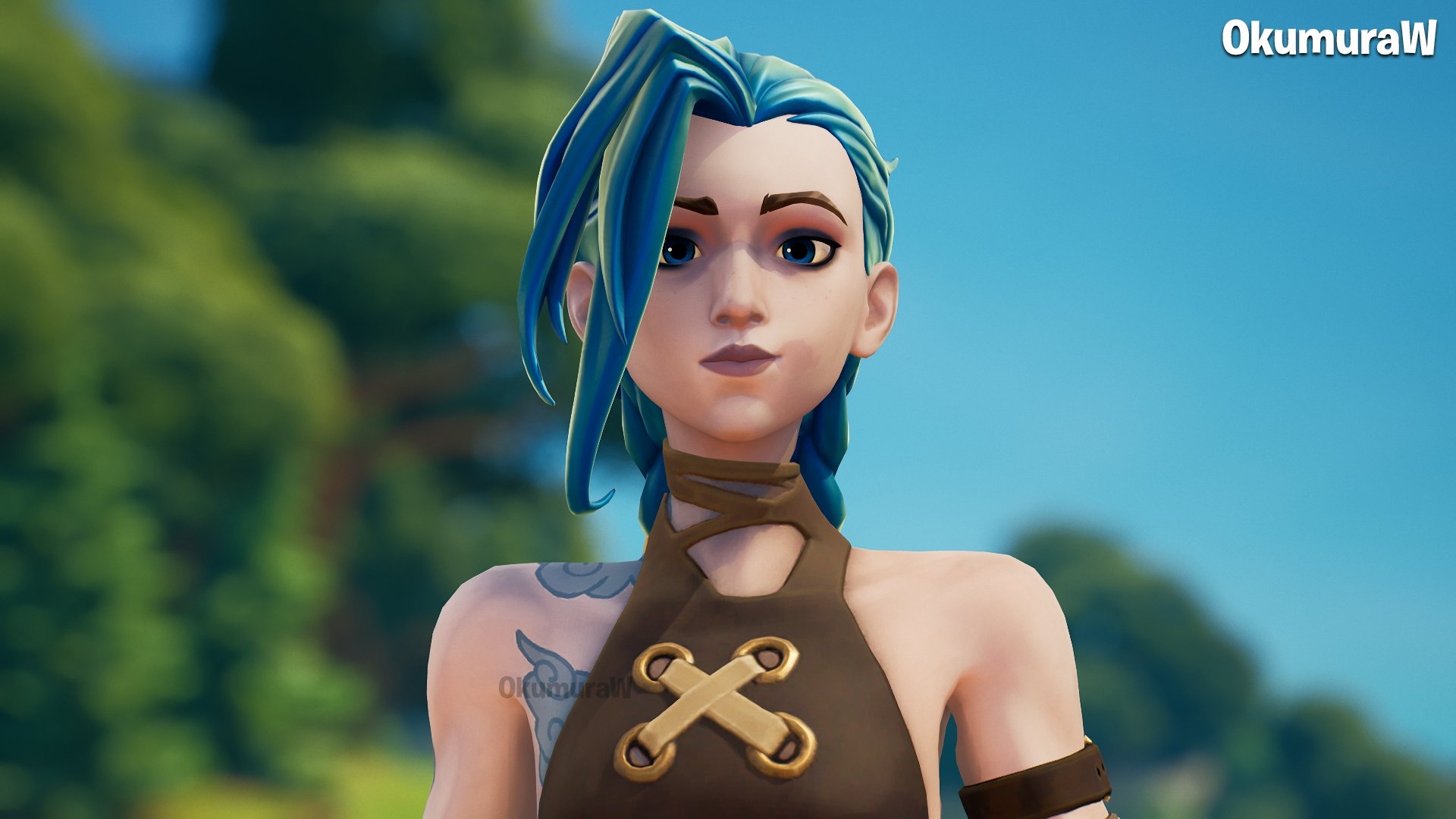 1920x1080 Arcane Jinx Fortnite wallpaper, Desktop