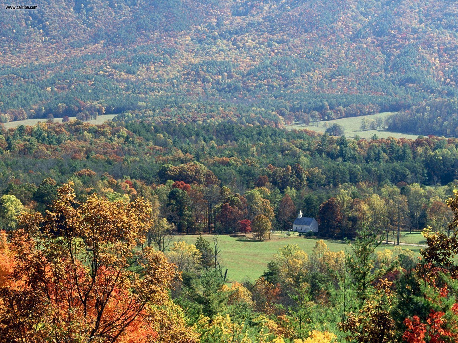 1600x1200 Nature: Old Methodist Church Cades Cove Great Smoky Mountains, Desktop