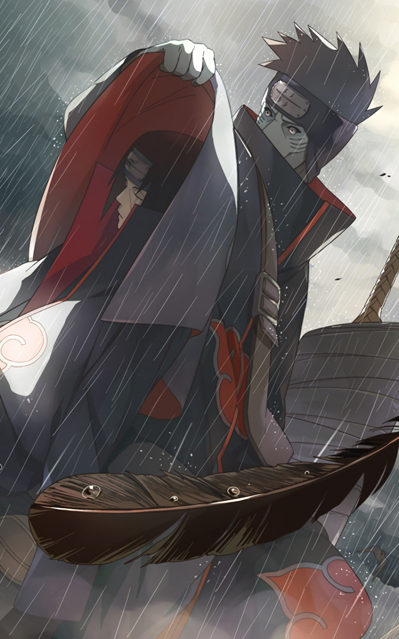 800x1280 Wallpaper / Anime Naruto Phone Wallpaper, Itachi Uchiha, Kisame Hoshigaki, Akatsuki (Naruto),  free download, Phone