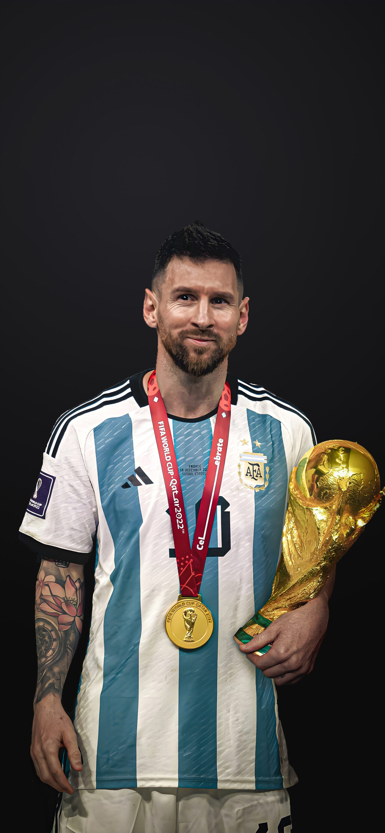 1280x2770 Messi World Cup 2022, Phone