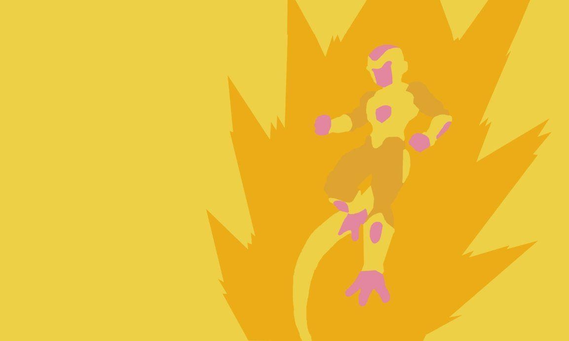 1160x700 Golden Frieza Minimalist, Desktop