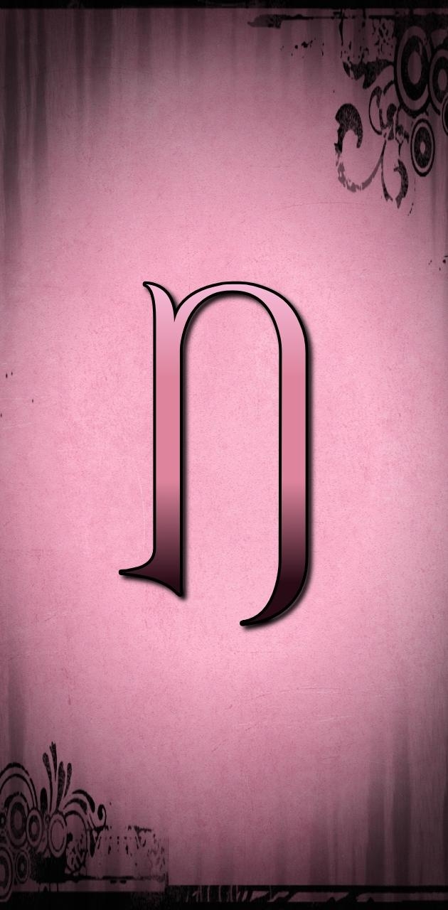 630x1280 Pink Letter N wallpaper, Phone