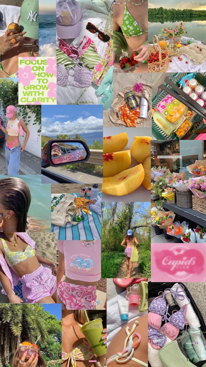 680x1200 coconut girl summer moodboard, Phone